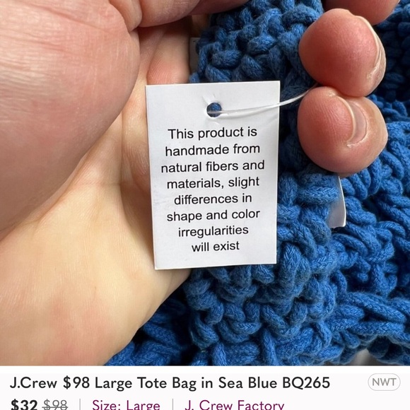 J. crew braided satchel, NWT - Picture 2 of 4